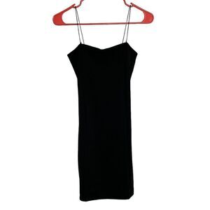 BooHoo Tight Bodycon Mini Dress Black Size 4